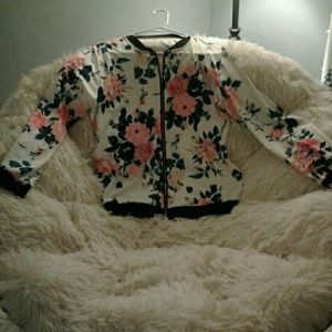 Brand new floral print XL jacket
